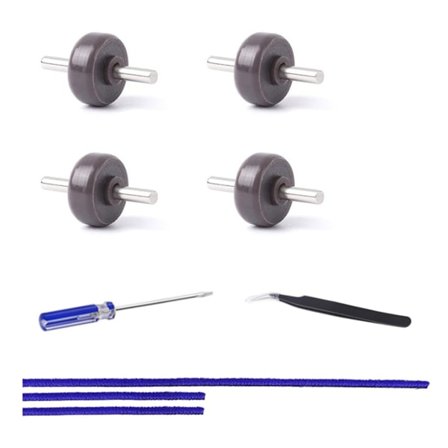 Bløde plysstrimler + forreste rulle og aksel reservedele til Dyson V6 V7 V8 V10 V11 V15 støvsugerhoved