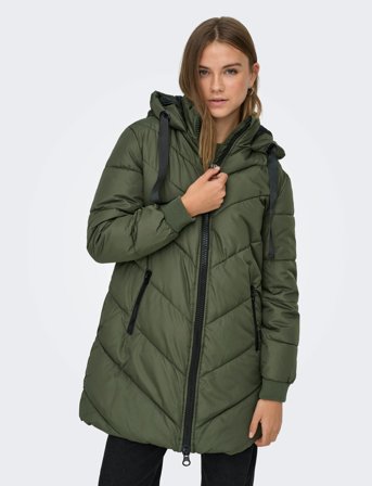 JDY Jdyskylar Life Hood Jacket Otw Noos - Green - XL