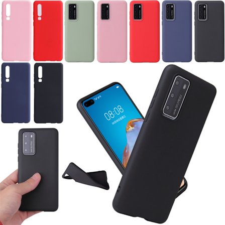 Silikon TPU skal Huawei P30/P20/P40 Pro/lite/E fodral röd -
