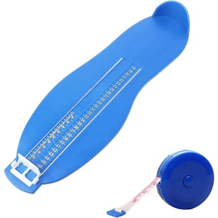 Pedimeter för barn och vuxna, skostorlek mätfot mätinstrument pedimetrar för att bestämma skostorlek 18 till 47 och måttband 1,5 m