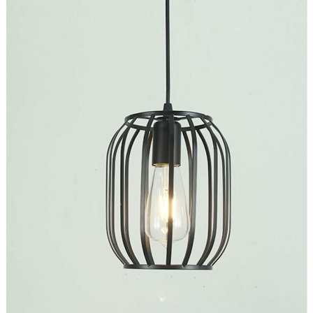 E27 Vintage Industri Pendellampe Metal Gitter Loftlampe Vintage Pendellampe Jern Lysekrone til Stue Soveværelse (B)