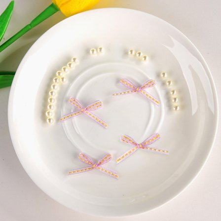 Satengbånd Sløyfe håndverksdekorasjon GUL-100 STK GUL-100 STK