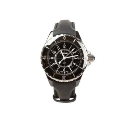 Chanel Vintage Pre-ownedLæderwatches Sort, unisex Vintage Ure, Størrelse: ONE Size