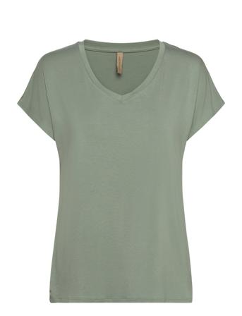 Sc-Marica T-shirts & Tops Short-sleeved Grønn Soyaconcept*Betinget Tilbud