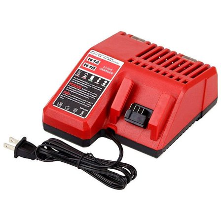 Multi-Voltage M18 Batteriladdare Snabbladdare Kompatibel med Milwaukee M18 14.4V-18V XC Litiumjonbatteri 48-11-1850 48-11-1852, Europeisk Kontakt