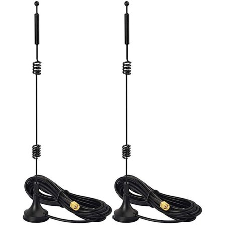 Dual Band WiFi 2.4GHz 5GHz 5.8GHz 9dBi Magnetisk Base MIMO RP-SMA Han Antenne 2 Pakke til WiFi Router Trådløs Kort USB Adapter Sikkerhed IP Kamera