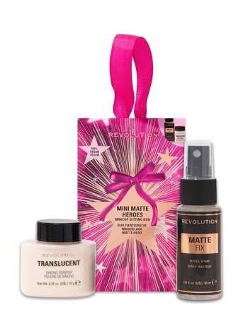 Revolution Beauty London Revolution Mini Matte Hero's Makeup Setting Duo - ONE SIZE