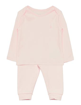 Cotton Interlock Tee & Pant Set Pink Ralph Lauren Baby
