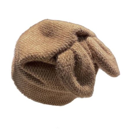 Strikket Hue Dame Kasket KHAKI