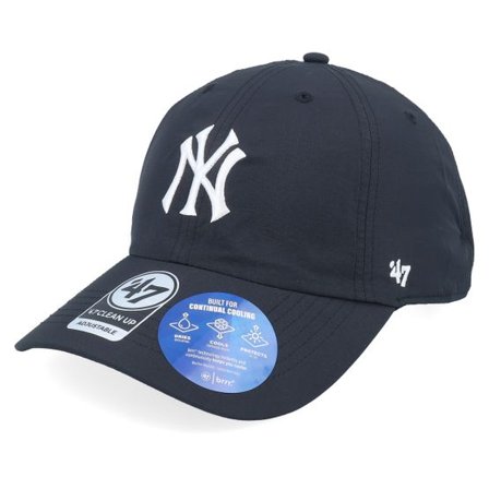 47 Brand - MLB Svart unconstructed Keps - New York Yankees MLB 47 Clean Up Cap Black Dad Cap @ Hatstore