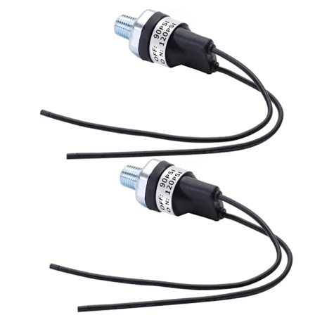 Højkvalitets splinterny lufttrykskontakt 90-120 PSI 1/4"-18 NPT luftkompressor trykkontakt trykregulator 120V AC DC 2