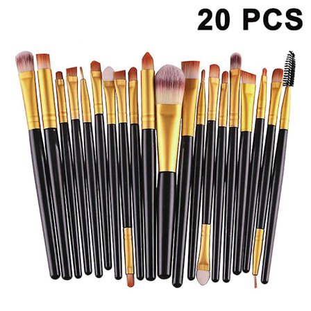 Makeup Brush Set, 20st Professionella Makeup Tools Premium Synthetic Foundation Powder Blush Shadow Brushes Concealers Ögon Kosmetik Make Up Brush