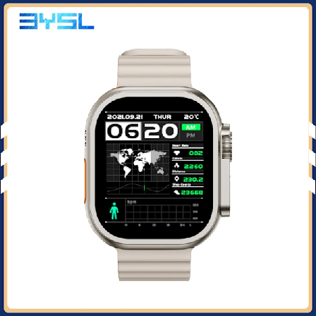BYSL Ultra Smart Watch Series 8 Svara på samtal 1:1 49mm IP09 Ultra Smartwatch Sport Trådlös laddning Män Kvinnor PK KD99 S8 W69