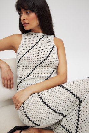 Thammy Salcedo X NAKD Débardeur crochet - Ensembles d'été - Beige - S