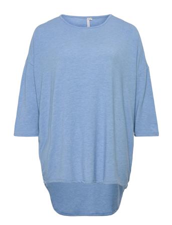 Carlamour 3/4 Top Langærmet T-shirt Blå ONLY Carmakoma