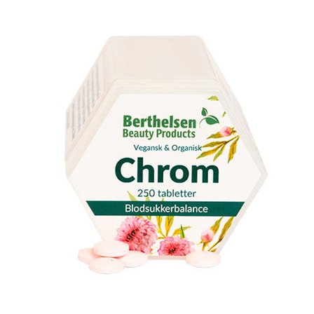 Berthelsen Berthelsen Chrom Complex 62,5 mcg, 250 tabl., Helse & Madvarer, Mineraler, Chrom