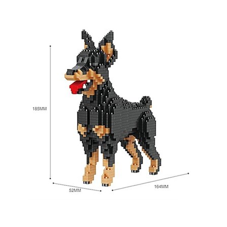 Nya simuleringsdjur byggklossar husdjur katt och hund monterad modell vuxen avkopplingsspel barns pedagogisk gåva