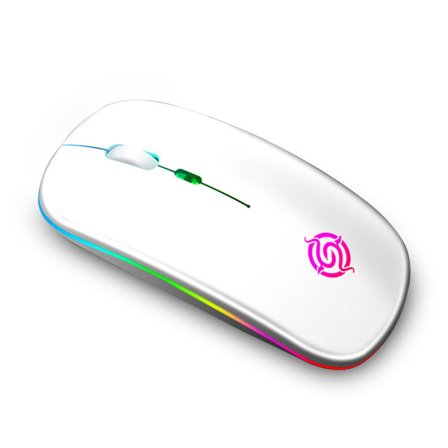 Dator 4 nycklar trådlös mus med USB 1600DPI Justerbar white