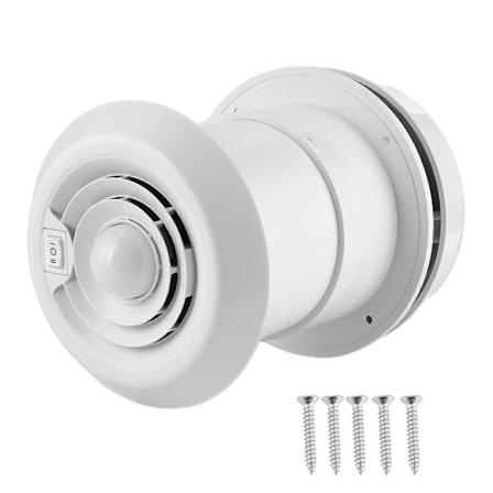 12V Takvifte 4000R/min LED Luft Takventilasjon Grill Rund for Bobiler Campingvogn Reisehenger Varebil