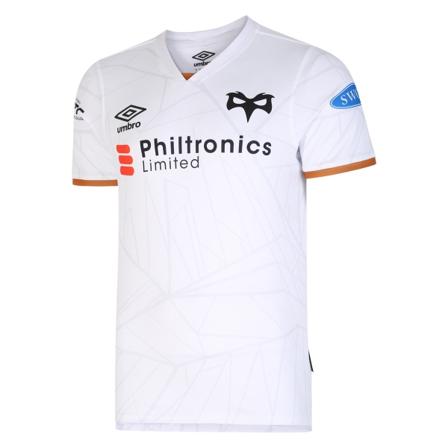 Ospreys Ru Mens 22/23 Replica Umbro Away Jersey L Vit/svart