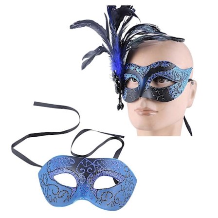 Maskebal Maske til Kvinder Mænd Venetiansk Maske Fest/Bal-Prom/Bryllup/Vægdekorationer Mardi Gras Maske Kostumer Maske Sølv_Overraskelsesgave