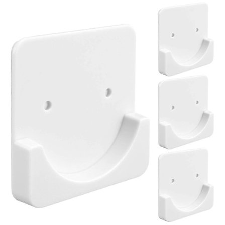 4 Stk. Selvklæbende Bruseforhængsstangholder Bruseforhængsstangholder Vægmonteringsholder, Bruseforhæng R