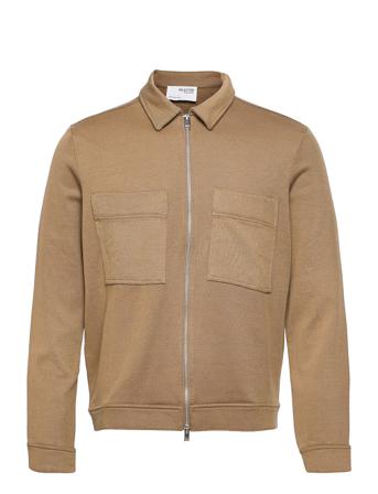 Slhregdrewie Hybrid Jacket B Tunn Jacka Brun Selected Homme