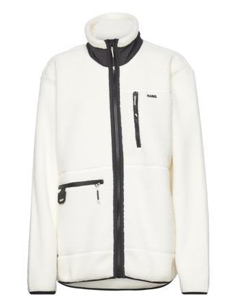 Heavy Fleece Jacket Sweat-shirts & Hoodies Fleeces & Midlayers Hvit Rains