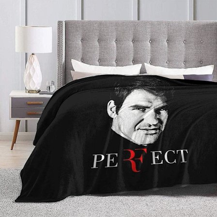 Roger Federer Super Mjuk och Fluffig Mikrofiberfleecefilt för Soffa -y454 -ES