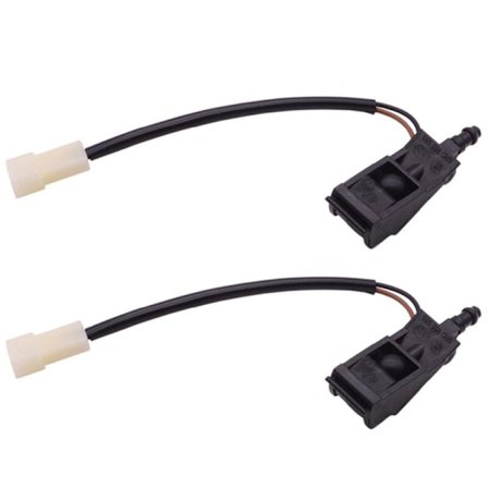 2X Lämmitetty tuulilasin pesusuuttimen suutin autoon MK4 Golf B5 Rapid SEAT 6E0955986B