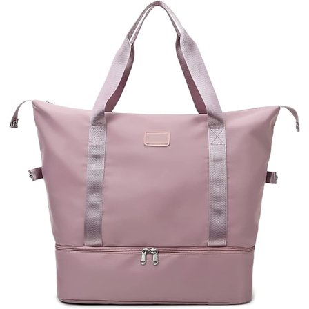 Reisebag i duffel-stil, vanntett helgebag, skulderbag for kvinner og menn, svømming, sport, reise, treningsbag, sammenleggbar, utvidbar, lett 