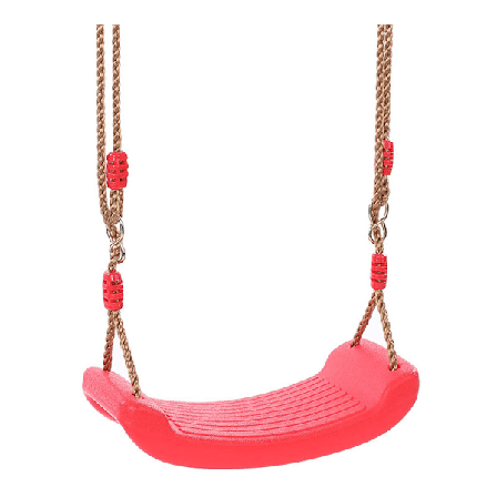 Justerbar Gungset med Rep, Tillbehör, Inomhus-/Utomhusgunga för Äventyr Året Runt, Gungsits i Plast med Ribbad Design för Halkskydd