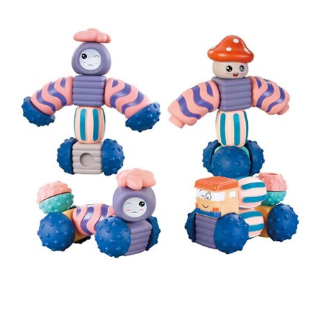 16 stk./sæt Høj kvalitet Byggeklodser Uddannelsesmæssige Plastik Børns Legetøjs Sæt