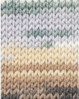 Garn Merino Baby Beige/Lila/Blå