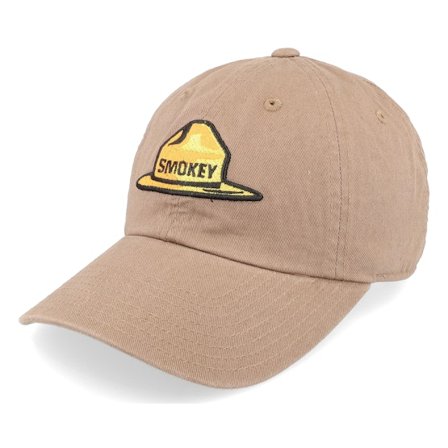 American Needle - Brun unconstructed Caps - Smokey Bear Ballpark Espresso Dad Cap @ Hatstore