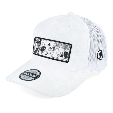 Moomin - Wit trucker Cap - Comic Strip Thief White Velvet Trucker @ Hatstore