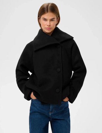 InWear Perryiw Short Coat R - Black - 32