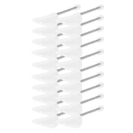 10 par sko trær plast skostrekkere gjennomsiktig skoform