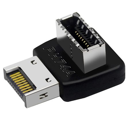 Datorns moderkort Typ-e USB 3.1 Typ-e gränssnitt Styrningsarmbåge Fram Typ-c Installerad Adapter(