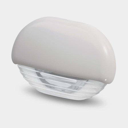 Lampe de marche d'escalier Hella Easy Fit, encastré, plastique, blanc, LED, 12 / 24 V, 0.5 W, avec lumière blanche