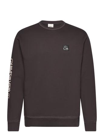 The Original Crew Sweat-shirt Genser Svart Quiksilver*Betinget Tilbud