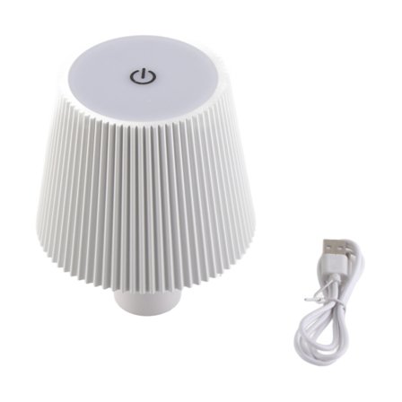 Flaskelampe 3 farver dæmpning 4000mah genopladelig ledningsfri IP54 vandtæt bærbar bordlampe til udendørs restaurant soveværelse hvid