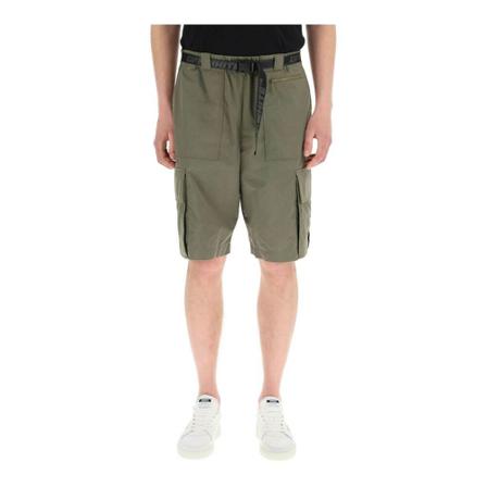 Off White indust cargo bermuda Korte Broek , Groen , Heren , Maat: L