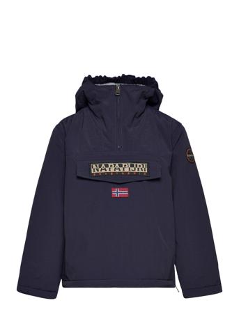 K Rainforest Wi 2 Black 041 Outerwear Jackets & Coats Windbreaker Marineblå Napapijri*Betinget Tilbud