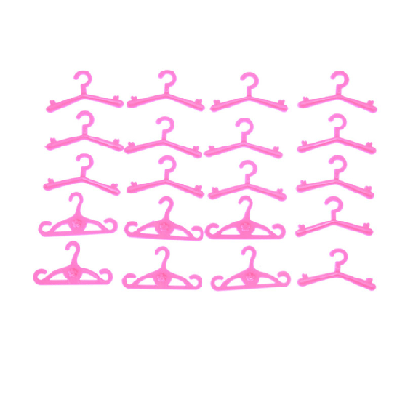 20 st/lot Rosa Galgar Klänning Kläder Tillbehör Till Barbie Do