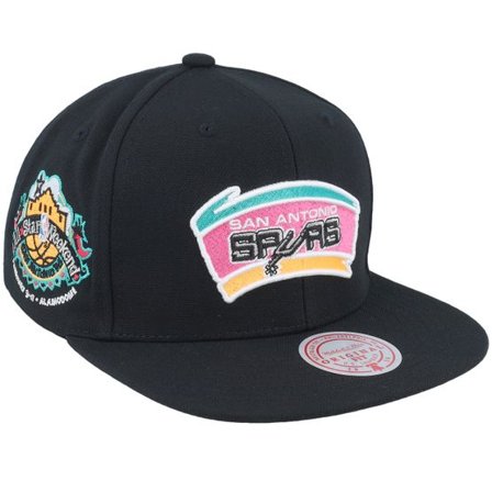 Mitchell & Ness - NBA Svart snapback Keps - San Antonio Spurs Neon Tropical Hwc Black Snapback @ Hatstore