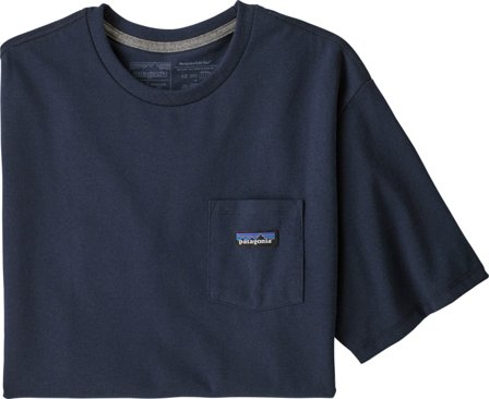 Patagonia Men's P-6 Label Pocket Responsibili-Tee Men short-sleeved sweaters Blue M