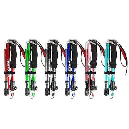 5-osainen kokoontaitettava vaellussauva kävelykeppi Naturehike Antishock