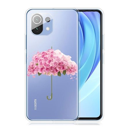 Deco Xiaomi Mi 11 Lite 5G / Xiaomi Mi 11 Lite skal - Paraply Med Blomma