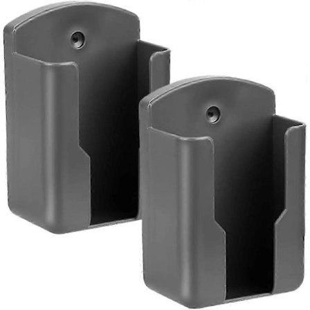 Vægmonteret fjernbetjeningsholder, 2 stk., praktisk til aircondition og TV, opbevaring, TV-holder